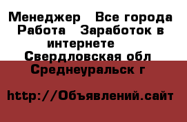 Менеджер - Все города Работа » Заработок в интернете   . Свердловская обл.,Среднеуральск г.